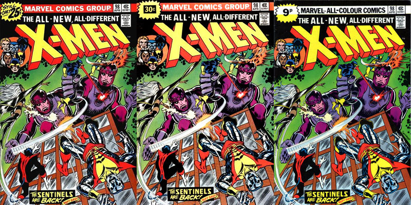 X-Men #98 comparison