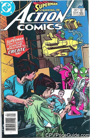Action Comics #554 95¢ Canadian Price Variant Comic Book Picture
