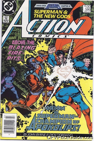 Action Comics #586 $1.00 Canadian Price Variant Comic Book Picture
