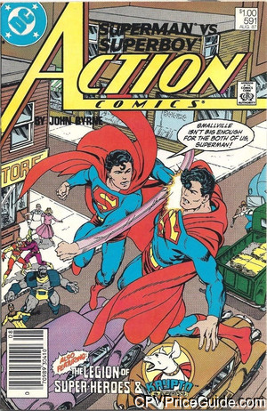 Action Comics #591 $1.00 Canadian Price Variant Comic Book Picture