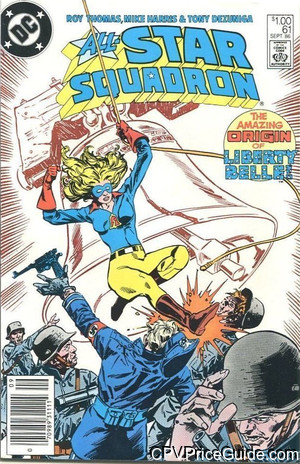 All Star Squadron #61 $1.00 Canadian Price Variant Comic Book Picture