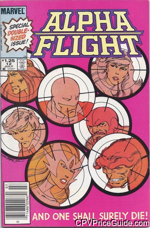 Alpha Flight #12 $1.25 Canadian Price Variant Comic Book Picture
