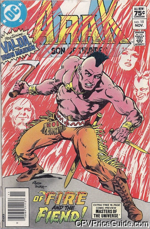 Arak Son of Thunder #15 75¢ Canadian Price Variant Comic Book Picture