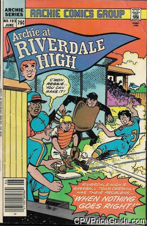 Archie at Riverdale High #103 75¢ Canadian Price Variant Comic Book Picture