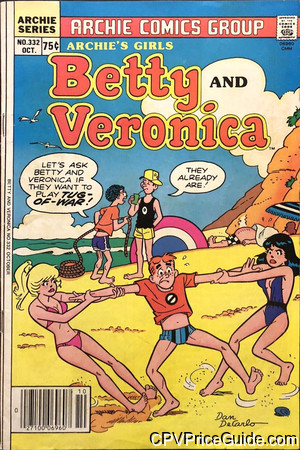 archies girls betty and veronica 332 cpv canadian price variant image