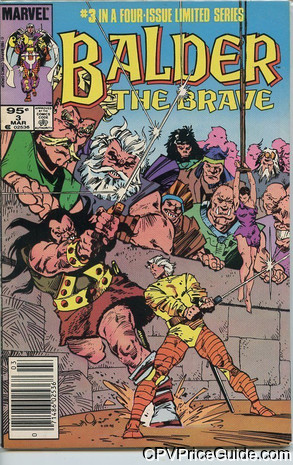 Balder The Brave #3 95¢ Canadian Price Variant Comic Book Picture