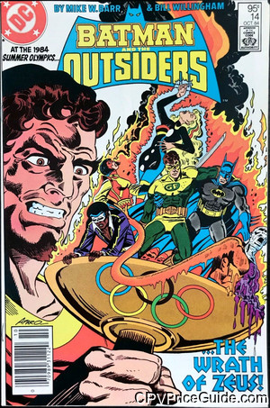 Batman and the Outsiders #14 95¢ Canadian Price Variant Comic Book Picture