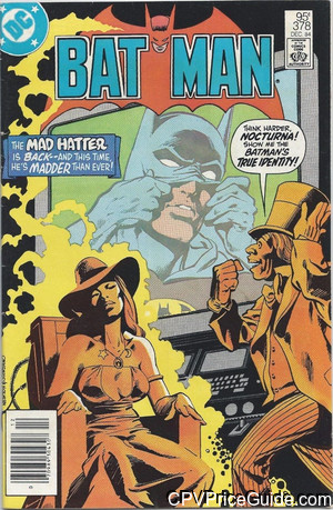 Batman #378 95¢ Canadian Price Variant Comic Book Picture