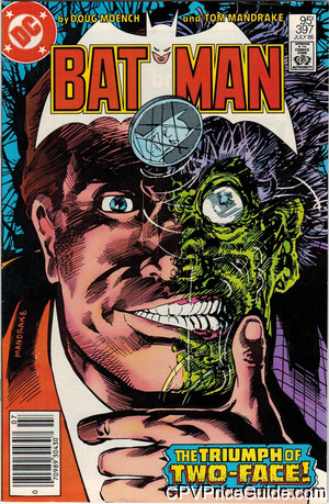 Batman #397 95¢ Canadian Price Variant Comic Book Picture