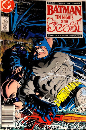 Batman #420 $1.00 Canadian Price Variant Comic Book Picture