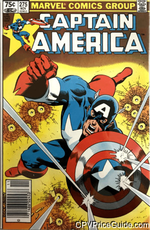 Captain America #275 75¢ Canadian Price Variant Comic Book Picture