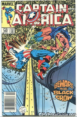 Captain America #292 75¢ Canadian Price Variant Comic Book Picture