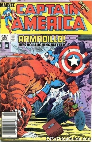 Captain America #308 75¢ Canadian Price Variant Comic Book Picture