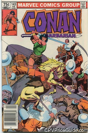 Conan the Barbarian #143 75¢ Canadian Price Variant Comic Book Picture