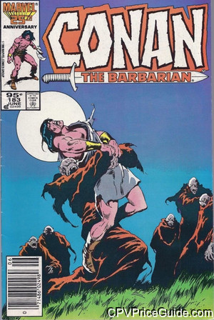 Conan the Barbarian #183 95¢ Canadian Price Variant Comic Book Picture