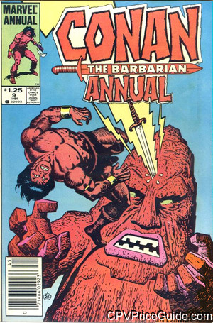 Conan the Barbarian Annual #9 $1.25 Canadian Price Variant Comic Book Picture