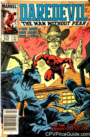 Daredevil #215 75¢ Canadian Price Variant Comic Book Picture