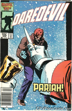 Daredevil #229 95¢ Canadian Price Variant Comic Book Picture