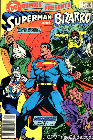 DC Comics Presents #71 95¢ Canadian Price Variant Comic Book Picture