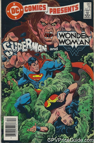 DC Comics Presents #76 95¢ Canadian Price Variant Comic Book Picture