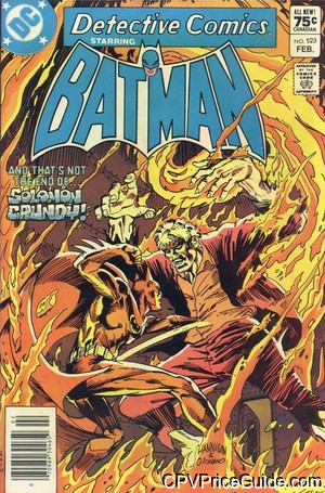 Detective Comics #523 75¢ Canadian Price Variant Comic Book Picture