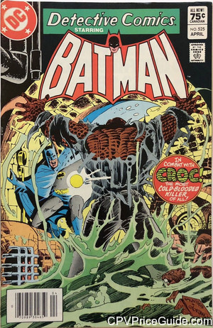 Detective Comics #525 75¢ Canadian Price Variant Comic Book Picture