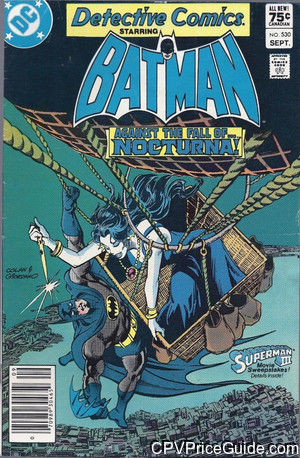 Detective Comics #530 75¢ Canadian Price Variant Comic Book Picture