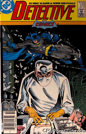Detective Comics #579 $1.00 Canadian Price Variant Comic Book Picture