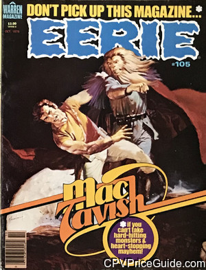 Eerie #105 $2.00 Canadian Price Variant Comic Book Picture