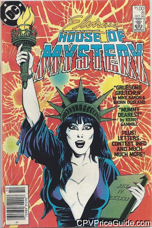 Elvira's House of Mystery #8 $1.00 Canadian Price Variant Comic Book Picture
