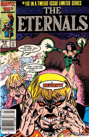 Eternals #10 95¢ Canadian Price Variant Comic Book Picture