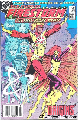 Fury of Firestorm #22 95¢ Canadian Price Variant Comic Book Picture