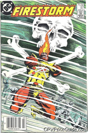Fury of Firestorm #57 $1.00 Canadian Price Variant Comic Book Picture