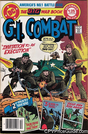 G.I. Combat #248 $1.25 Canadian Price Variant Comic Book Picture