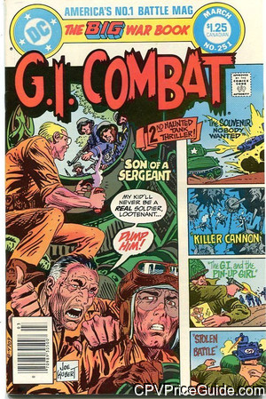 G.I. Combat #251 $1.25 Canadian Price Variant Comic Book Picture