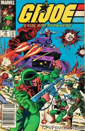 G.I. Joe, a Real American Hero #19 75¢ Canadian Price Variant Comic Book Picture
