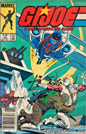 G.I. Joe, a Real American Hero #24 75¢ Canadian Price Variant Comic Book Picture