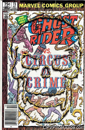 Ghost Rider #73 75¢ Canadian Price Variant Comic Book Picture
