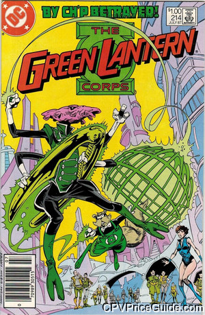 Green Lantern Corps #214 $1.00 Canadian Price Variant Comic Book Picture