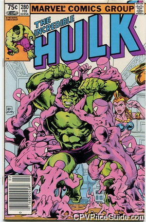 Incredible Hulk #280 75¢ Canadian Price Variant Comic Book Picture