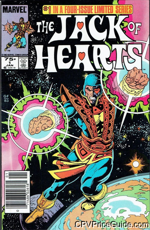 Jack of Hearts #1 75¢ Canadian Price Variant Comic Book Picture