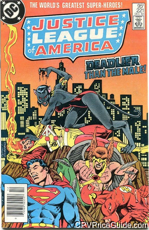 Justice League of America #221 95¢ Canadian Price Variant Comic Book Picture