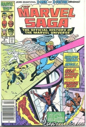 Marvel Saga #8 $1.25 Canadian Price Variant Comic Book Picture