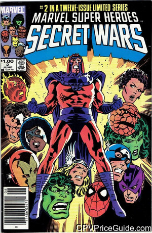 Marvel Super Heroes Secret Wars #2 $1.00 Canadian Price Variant Comic Book Picture