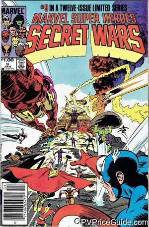 Marvel Super Heroes Secret Wars #9 $1.00 Canadian Price Variant Comic Book Picture