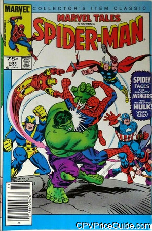 Marvel Tales #181 75¢ Canadian Price Variant Comic Book Picture