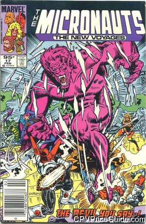 Micronauts Vol 2 #17 95¢ Canadian Price Variant Comic Book Picture