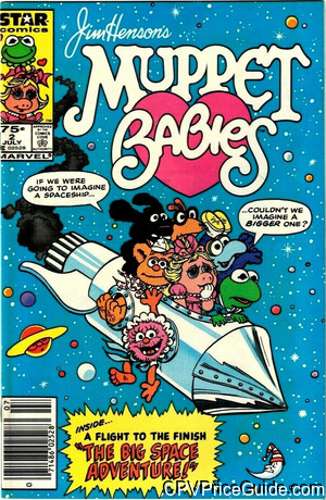 Muppet Babies #2 75¢ Canadian Price Variant Comic Book Picture