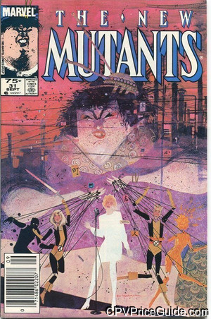 New Mutants #31 75¢ Canadian Price Variant Comic Book Picture