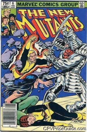 New Mutants #6 75¢ Canadian Price Variant Comic Book Picture